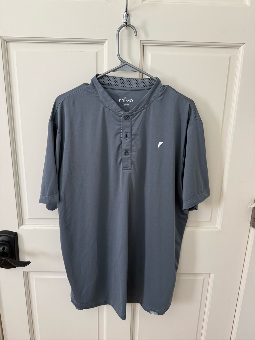PRIMO Men's Short-Sleeve Polo in Gray